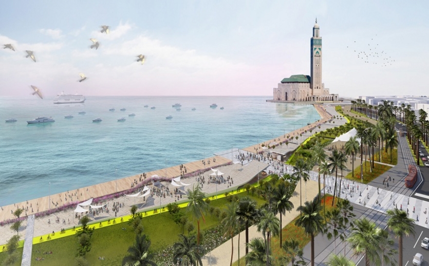 Promenade Maritime de la Mosquée Hassan II